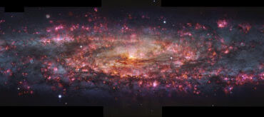 This VLT/MUSE image shows a detailed, thousand-color image of NGC 253. Image credit: ESO / Congiu et al.