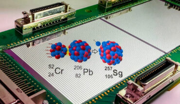 Mosat et al. report on the discovery of the new isotope seaborgium-257. Image credit: P. Mosat, GSI/FAIR.
