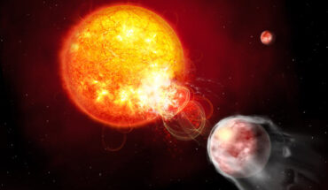 An artist’s impression of the young planetary system HIP 67522. Image credit: J. Fohlmeister, AIP.