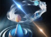 Using Higgs echo spectroscopy, Huang et al. uncovered unconventional echo formation caused by inhomogeneous broadening and soft quasiparticle bands, which dynamically evolve under THz driving. Image credit: Ames National Laboratory.