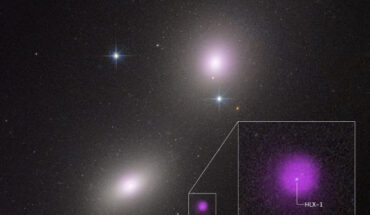 X-ray and infrared images of NGC 6099 HLX-1. Image credit: NASA / CXC / Inst. of Astronomy, Taiwan / Y-C Chang / ESA / STScI / HST / J. DePasquale.