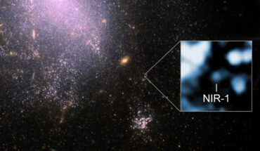 An infrared Webb image of the galaxy NGC 4141 containing the fast radio burst FRB 20250316A. Image credit: NASA / ESA / CSA / CfA / Blanchard et al. / P. Edmonds.
