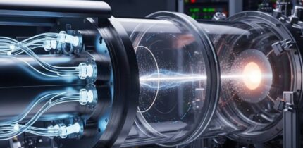 B.J.P. Jones & J.A. Formaggio devise an idea for a laser that shoots a beam of neutrinos. Image credit: Gemini AI.