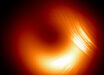 As shown in these EHT images, while M87*’s magnetic fields appeared to spiral in one direction in 2017, they settled in 2018 and reversed direction in 2021. Image credit: EHT Collaboration.