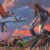 Life restoration of the Bayanshiree azhdarchid pterosaurs: the co-existence between Gobiazhdarcho tsogtbaatari and Tsogtopteryx mongoliensis in the Bayanshiree paleoenvironment, with a group of Gobihadros mongoliensis nearby. Image credit: Zhao Chuang.