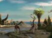 Life reconstruction of a pair of Galgadraco zephyrius in a Late Maastrichtian environment, showcasing the paleobiota of the Serra da Galga Geosite. Image credit: Matheus Gadelha.
