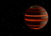 An artist’s impression of aurora on the brown dwarf SIMP-0136. Image credit: Evert Nasedkin.