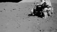Commander Eugene Cernan retrieves a drive tube from the Lunar Roving Vehicle during an Apollo 17 EVA. Image credit: NASA.