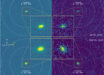 Stacked images of the interstellar comet 3I/ATLAS acquired with the Ultraviolet/Optical Telescope aboard NASA’s Neil Gehrels Swift Observatory: the first were obtained on July 31 and August 1, 2025 (visit 1, top half of figure) and the second on August 19, 2025 (visit 2, bottom half of figure). Image credit: Xing et al., doi: 10.3847/2041-8213/ae08ab.