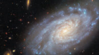This Hubble image shows NGC 3370, a spiral galaxy some 90 million light-years away in the constellation of Leo. Image credit: NASA / ESA / Hubble / A. Riess / K. Noll.