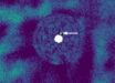 NIRC2 image of J1446 taken in August 2023; the white arrow indicates the location of the new companion J1446B. Image credit: Uyama et al., doi: 10.3847/1538-3881/ae08b6.