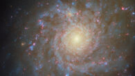 This Hubble image shows NGC 4571, a spiral galaxy some 60 million light-years away in the constellation of Coma Berenices. Image credit: NASA / ESA / Hubble / F. Belfiore / J. Lee / PHANGS-HST Team.