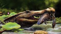 An artist’s impression of Wadisuchus kassabi. Image credit: Nathan Dehaut / MUVP.