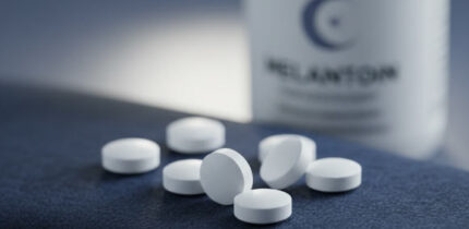 Long-term use of melatonin supplements, often used to promote sleep and address insomnia, was associated with a higher risk of heart failure diagnosis. Image credit: Gemini AI.