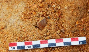 The 2.58-million-year-old stone tool from the site of Namorotukunan in Kenya. Image credit: Braun et al., doi: 10.1038/s41467-025-64244-x.