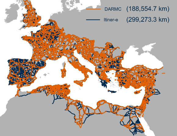 Itiner-e is the most detailed and comprehensive open digital dataset of roads in the entire Roman Empire. Image credit: de Soto et al., doi: 10.1038/s41597-025-06140-z.