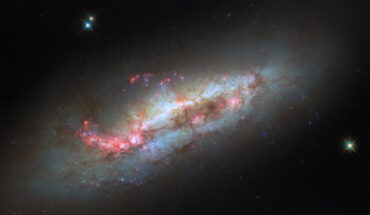 This Hubble image shows NGC 1511, a barred spiral galaxy some 50 million light-years away in the constellation of Hydrus. Image credit: NASA / ESA / Hubble / D. Thilker.