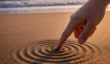 Chen et al. carried out two studies: the first, a human study assessing fingertip sensitivity to tactile cues from buried objects; the second, a robotic experiment using a tactile-equipped robotic arm and a Long Short-Term Memory model to detect object presence. Image credit: Gemini AI.