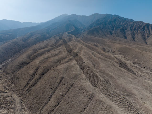 Aerial photo of Monte Sierpe, facing northeast. Image credit: Jacob Bongers, University of Sydney.
