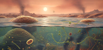 An AI impression of the Early Earth. Image credit: Gemini AI.