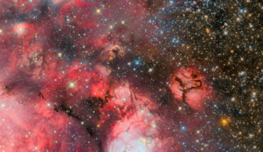 This Hubble image shows part of the star-forming cloud N159. Image credit: NASA / ESA / Hubble.