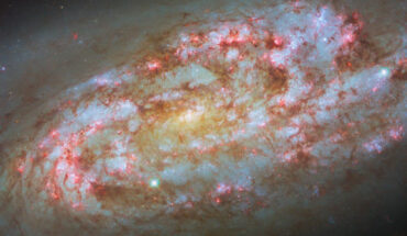 This Hubble image shows the active spiral galaxy NGC 1792. Image credit: NASA / ESA / Hubble / D. Thilker / F. Belfiore / J. Lee / PHANGS-HST Team.