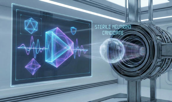 Using data from the MicroBooNE detector, physicists report one of the first searches for a sterile neutrino using two accelerator neutrino beams. Image credit: Gemini AI.