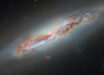 This Hubble image shows NGC 4388, a spiral galaxy some 59 million light-years in the constellation of Virgo. Image credit: NASA / ESA / Hubble / S. Veilleux / J. Wang / J. Greene.