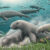 An artistic reconstruction of a herd of Salwasiren qatarensis foraging on the seafloor. Image credit: Alex Boersma.