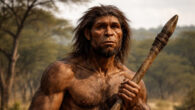 Reconstruction of Homo erectus.