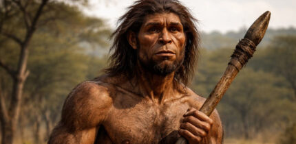 Reconstruction of Homo erectus.
