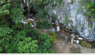 Leang Bulu Bettue in the Maros-Pangkep karst area of South Sulawesi. Image credit: Burhan et al., doi: 10.1371/journal.pone.0337993.