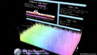 A screenshot of the SETI@home user interface on a desktop computer in 2009. Image credit: Robert Sanders / UC Berkeley.