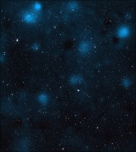 Containing nearly 800,000 galaxies, this Webb image is overlaid with a map of dark matter, represented in blue. Image credit: NASA / STScI / J. DePasquale / A. Pagan.