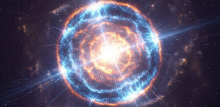 The KM3NeT experiment has recently observed a neutrino with an energy around 100 PeV, and IceCube has detected five neutrinos with energies above 1 PeV; while there are no known astrophysical sources, exploding primordial black holes could have produced these high-energy neutrinos. Image credit: Gemini AI.