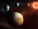 An artist’s impression of the four-planet system around LHS 1903. Image credit: ESA / ATG Europe.