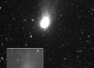 This image of the interstellar comet 3I/ATLAS was captured by the JANUS camera aboard ESA’s Juice spacecraft on November 6, 2025, just seven days after the comet made its closest approach to the Sun. At the time, Juice was about 66 million km (41 million miles) away from the comet. The inset in the image shows the same data, but processed to highlight the coma structure. The arrows in the top left indicate the direction in which the comet was moving (blue) and the relative direction of the Sun (yellow). Image credit: ESA / Juice / JANUS.