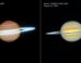 These Webb (left) and Hubble (right) images reveal Saturn in infrared and visible light. Image credit: NASA / ESA / CSA / STScI / A. Simon, NASA-GSFC / M. Wong, University of California / J. DePasquale, STScI.