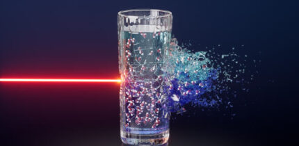 You et al. studied supercooled water at timescales before ice formation by heating high- and low-density amorphous ices using infrared ultrafast laser pulses, followed by X-ray scattering; they observed a rapid increase in the heat capacity indicating a critical divergence at 210 K coincident with enhanced density fluctuations. Image credit: POSTECH University.