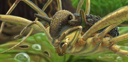 An artist’s reconstruction of Balticolasma wunderlichi male. Image credit: Joshua Knüppe.