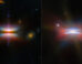 These composite images show protoplanetary disks Tau 042021 (left) and Oph 163131 (right). Image credit: NASA / ESA / CSA / Webb / Hubble / ALMA / ESO / NAOJ / NRAO / G. Duchêne / M. Villenave.