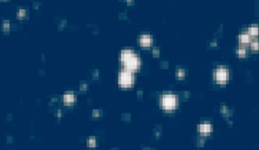 The POSS I red image on July 19, 1952 at 8:52 (UT) containing the triple transient just above center. Image credit: Solano et al., doi: 10.1093/mnras/stad3422.