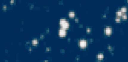 The POSS I red image on July 19, 1952 at 8:52 (UT) containing the triple transient just above center. Image credit: Solano et al., doi: 10.1093/mnras/stad3422.