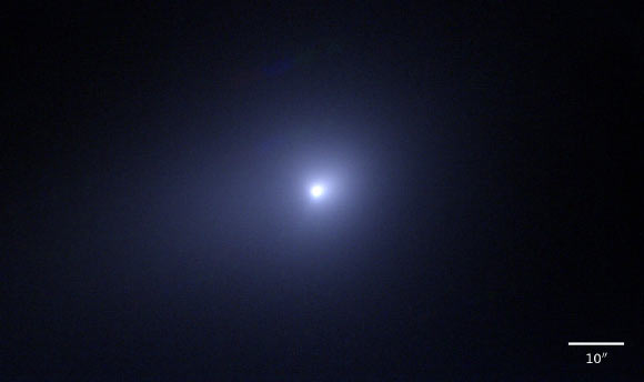 This image from the Subaru Telescope shows the interstellar comet 3I/ATLAS. Image credit: NAOJ.