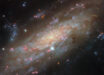 This Hubble image shows NGC 3137, a spiral galaxy some 53 million light-years away in the constellation of Antlia. Image credit: NASA / ESA / Hubble / D. Thilker / PHANGS-HST Team.