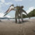 Life reconstruction drawing of Jinjuichnus procerus and tetrapod trackmakers. The neoazhdarchian trackmaker is following the small vertebrate. Image credit: Jun Seung Yi.