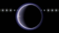 An artist’s conception of the trans-Neptunian object 2002 XV93. Image credit: NAOJ.