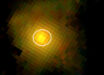 This Webb/NIRSpec/IFU image shows the slow-rotator galaxy XMM-VID1-2075. Image credit: Forrest et al., doi: 10.1038/s41550-026-02855-0.