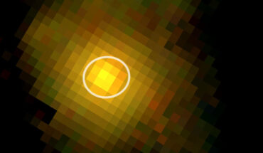 This Webb/NIRSpec/IFU image shows the slow-rotator galaxy XMM-VID1-2075. Image credit: Forrest et al., doi: 10.1038/s41550-026-02855-0.