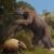 An artist’s interpretation of mammals that lived during the Ice Age: fossils from similar species of an armadillo-like pampathere (bottom left) and giant ground sloth (background) were among those found in a Texas water cave. Image credit: Jaime Chirinos.